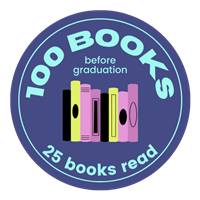 25/100 Books Badge